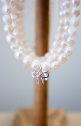 Pearl Bow Necklace (In-Store to Online)